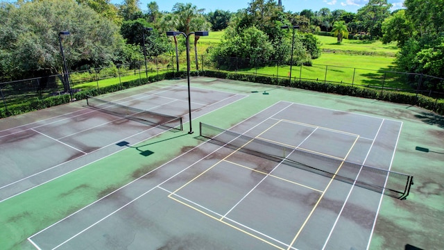 view of tennis court