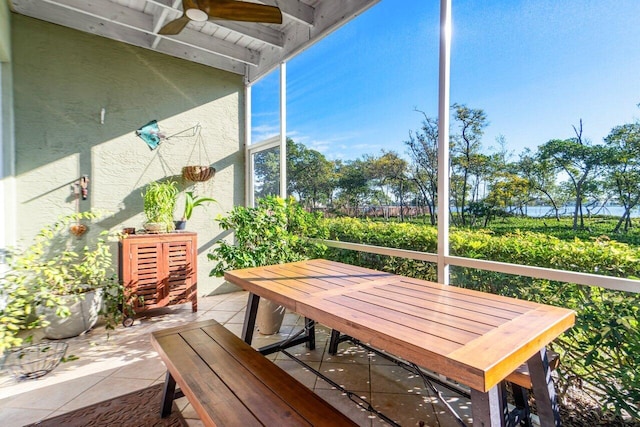 view of sunroom / solarium