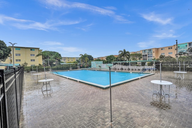 view of pool with a patio area