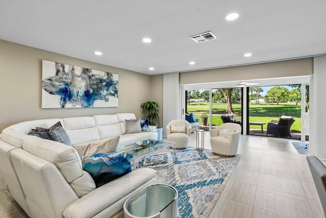 living room with a wealth of natural light