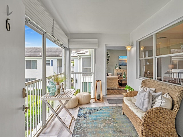 view of sunroom / solarium