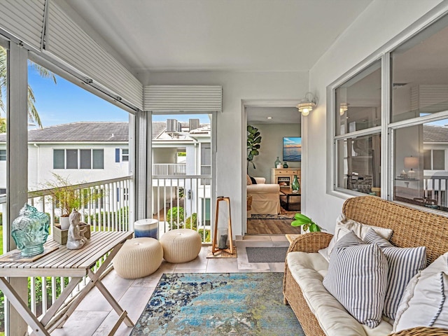 sunroom / solarium featuring a wealth of natural light