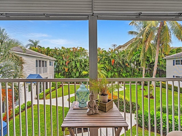 view of balcony