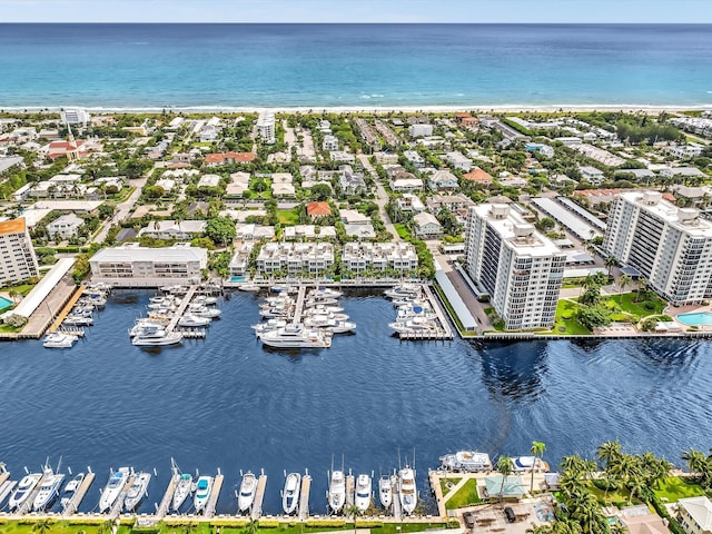 1015 Ingraham Ave Unit 6, Delray Beach, FL 33483 - bird's eye view with a water view