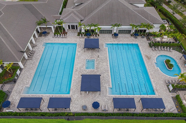 view of pool with a patio