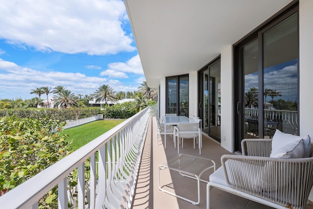 view of balcony