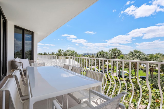 view of balcony