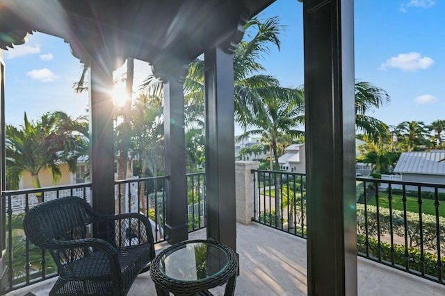 view of balcony