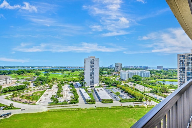 exterior space featuring a water view