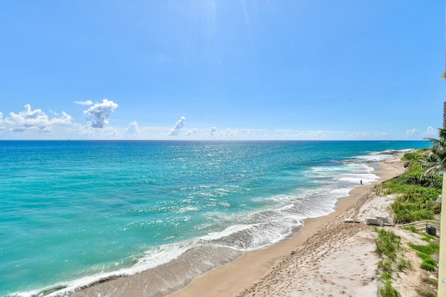 property view of water with a view of the beach