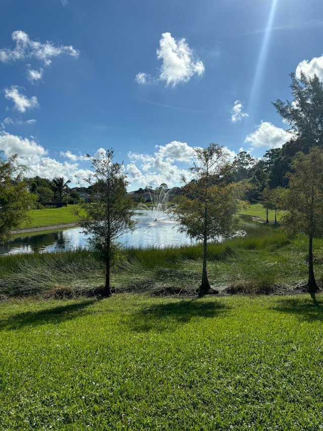 view of water feature