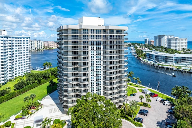 view of property featuring a water view