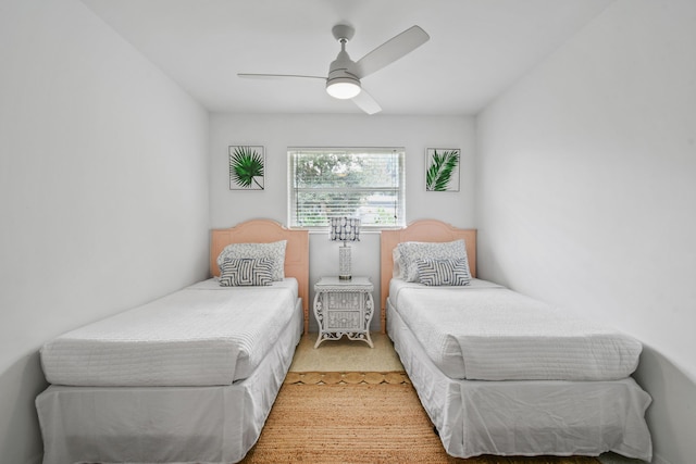 8045 W Lake Dr, Lake Clarke Shores, FL 33406 - bedroom featuring carpet and ceiling fan