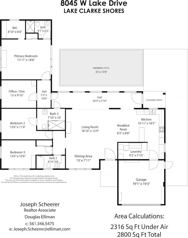 8045 W Lake Dr, Lake Clarke Shores, FL 33406 - room layout