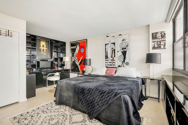 view of tiled bedroom