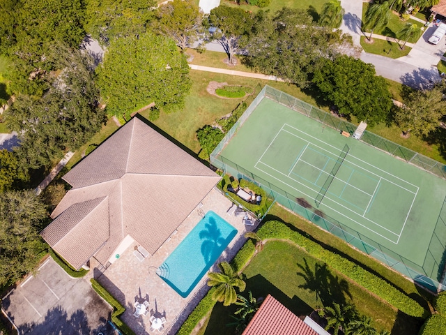 5625 Aspen Ridge Cir, Delray Beach, FL 33484 - aerial view of property and surrounding area with a pool