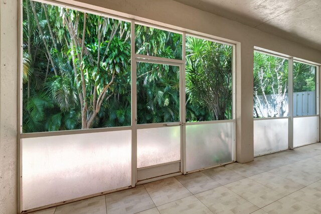 view of sunroom