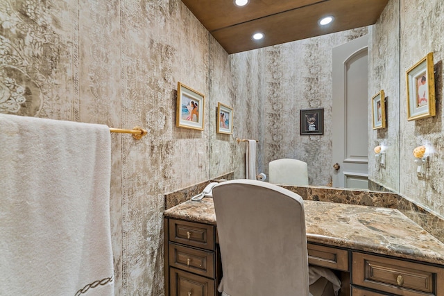 bathroom with vanity