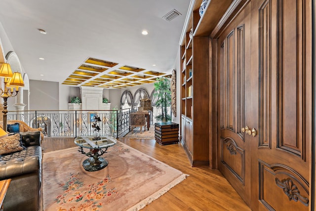 interior space featuring light hardwood / wood-style floors