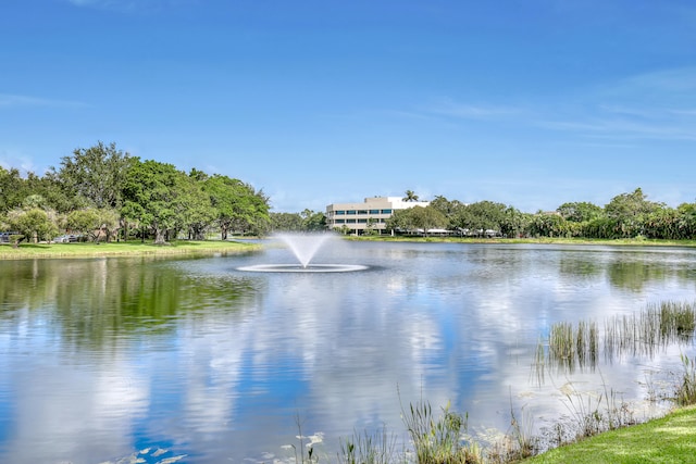 view of water feature