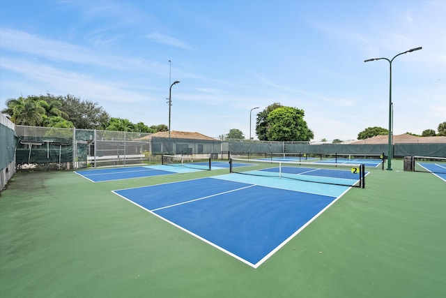 view of tennis court