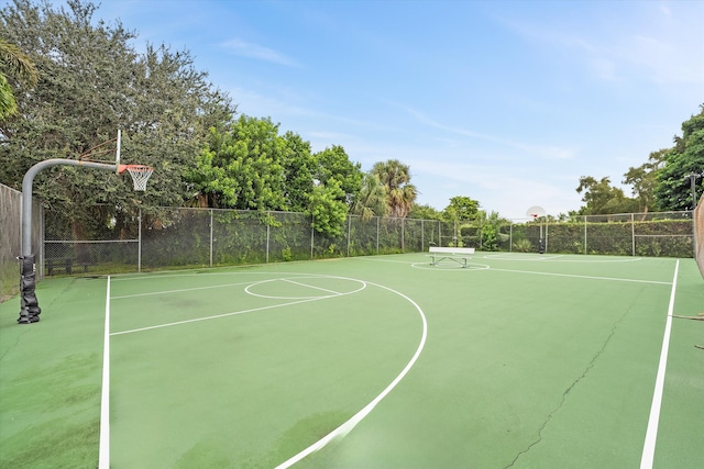 view of basketball court