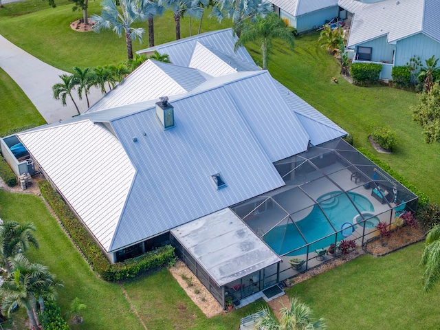 birds eye view of property