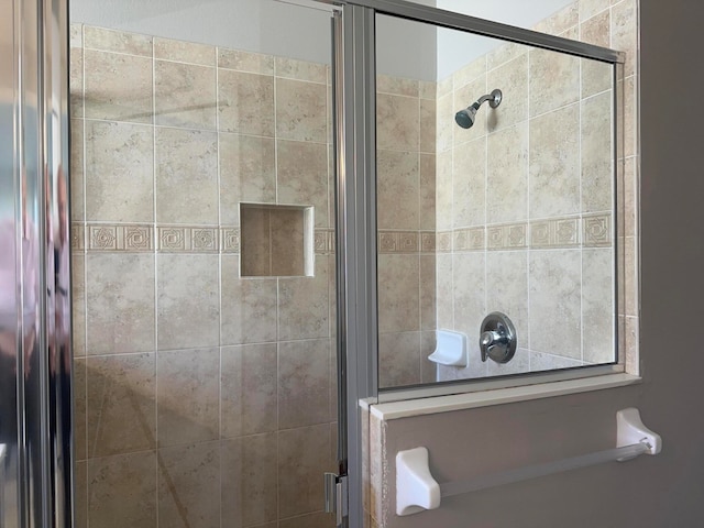 bathroom with walk in shower