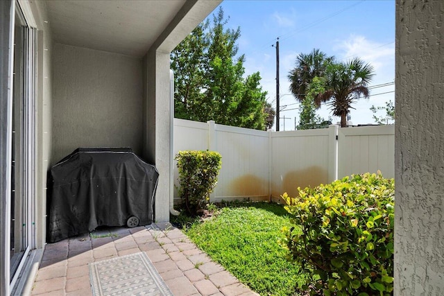 view of patio / terrace featuring area for grilling