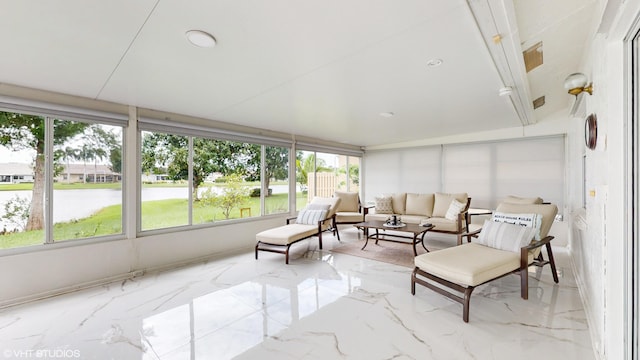 view of sunroom