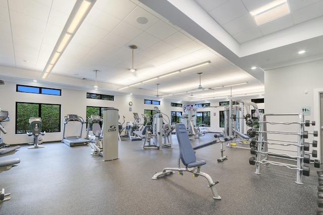 view of exercise room