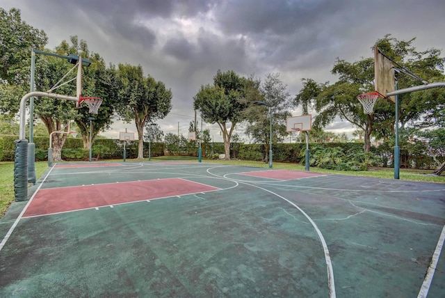 view of basketball court