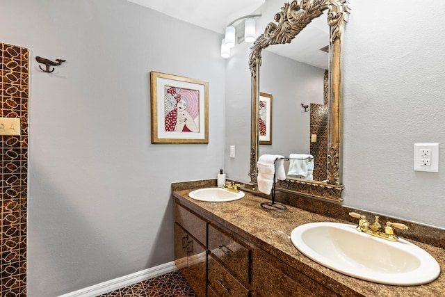 bathroom featuring vanity