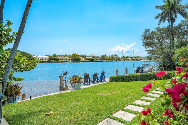 view of water feature