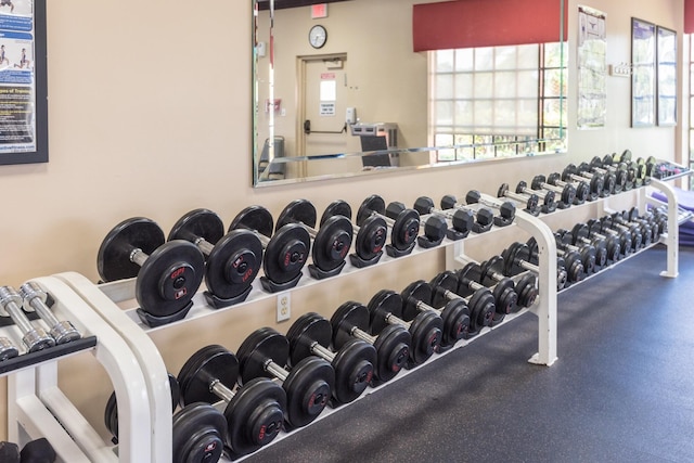 view of exercise room