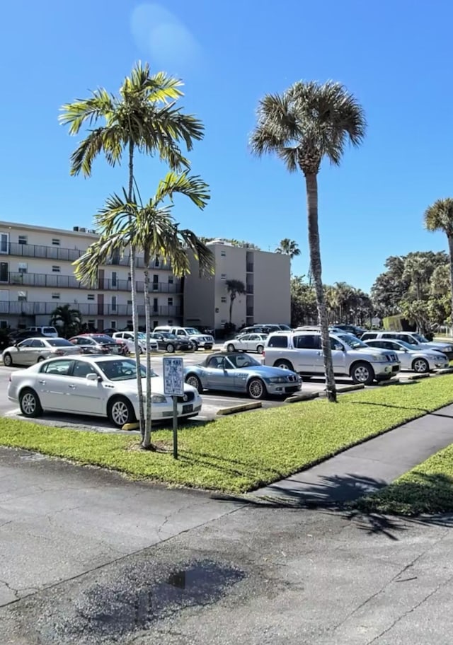 view of uncovered parking lot