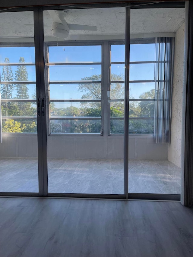 doorway featuring hardwood / wood-style floors