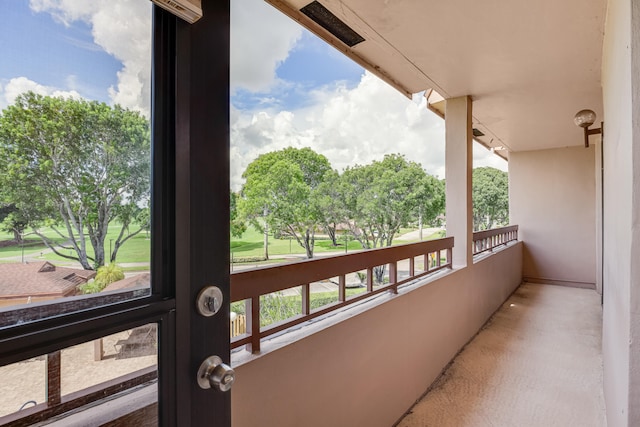 view of balcony