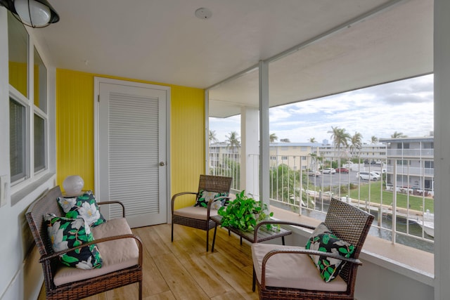 sunroom / solarium featuring plenty of natural light