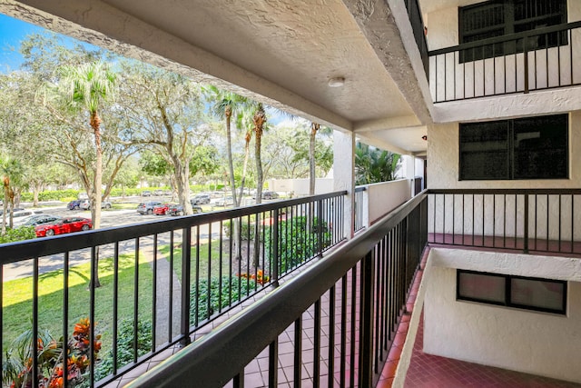 view of balcony