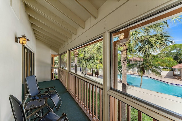 view of balcony