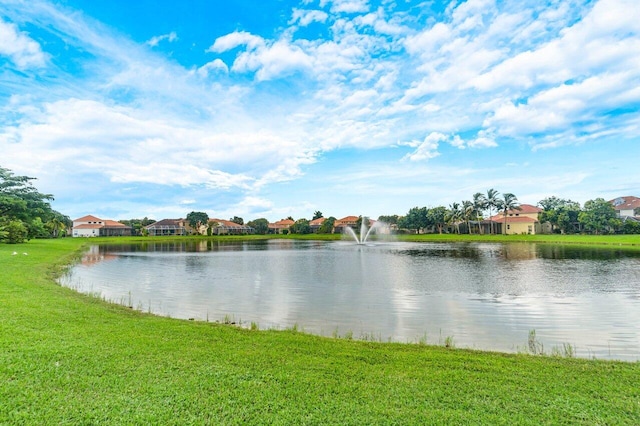 view of water feature