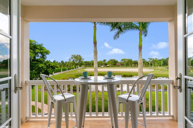 view of balcony