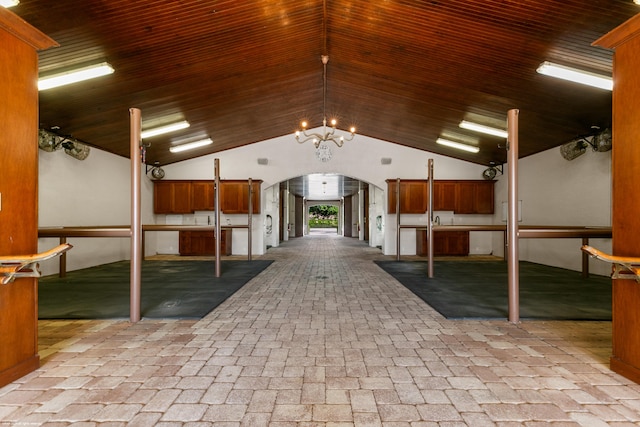 view of horse barn