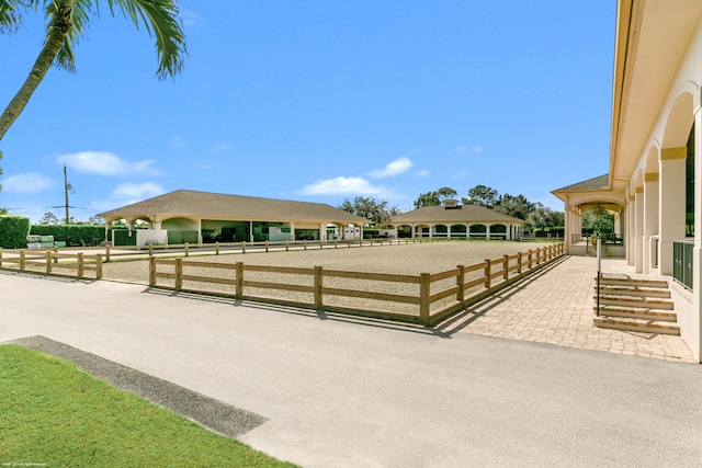 view of horse barn