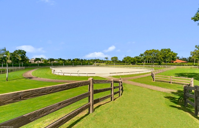 view of home's community with a rural view