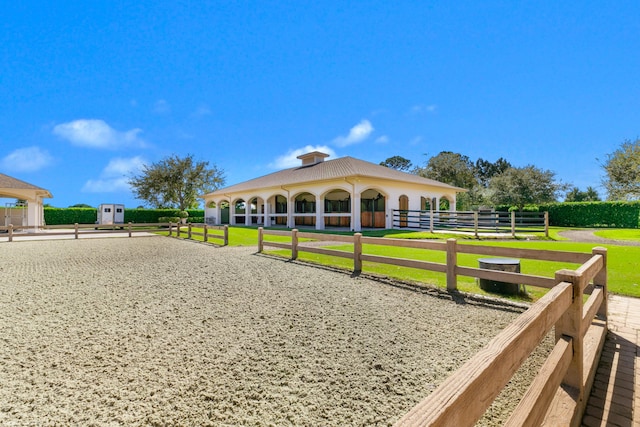 view of stable