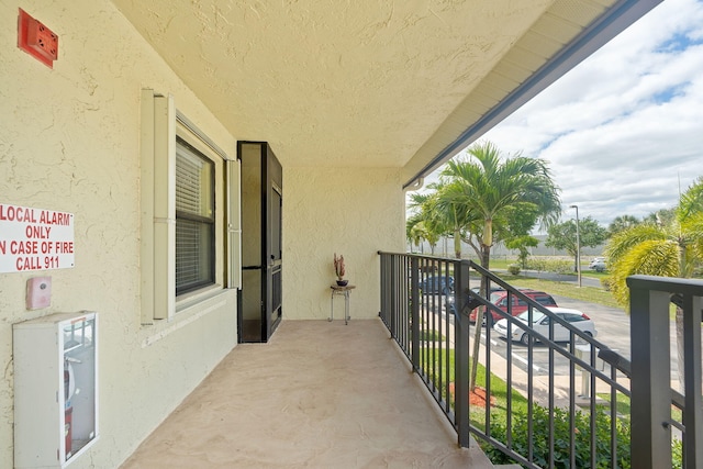 view of balcony