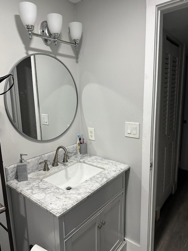 bathroom with vanity