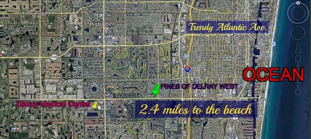 2721 SW 15th St Unit 203, Delray Beach, FL 33445 - aerial overview of property's location